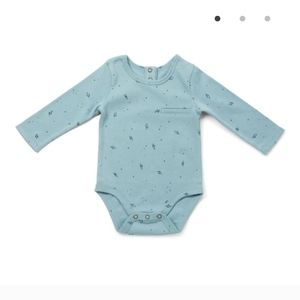 Pehr Pocket One Piece 3-6 organic cotton Rocketman